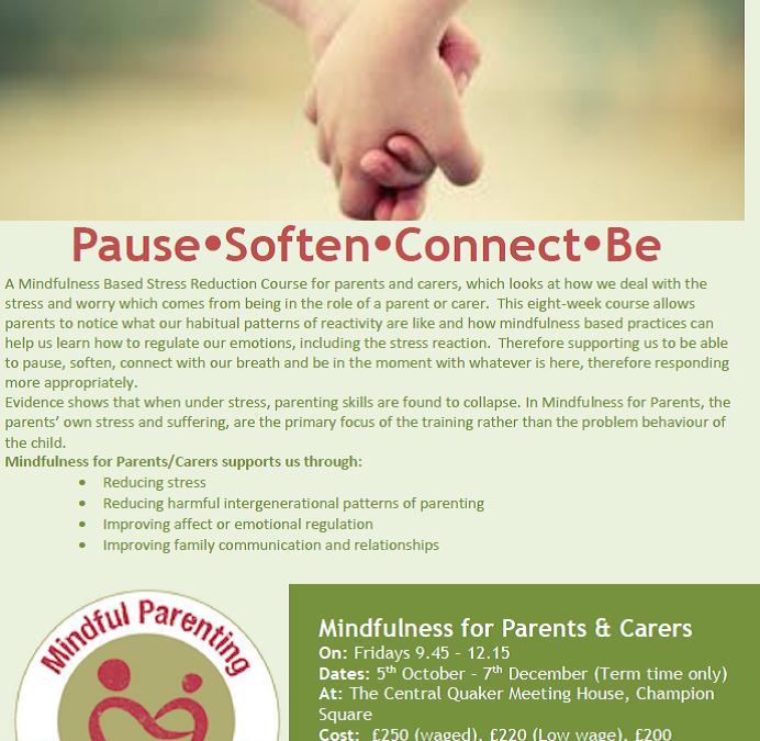 Parent mindfulness course