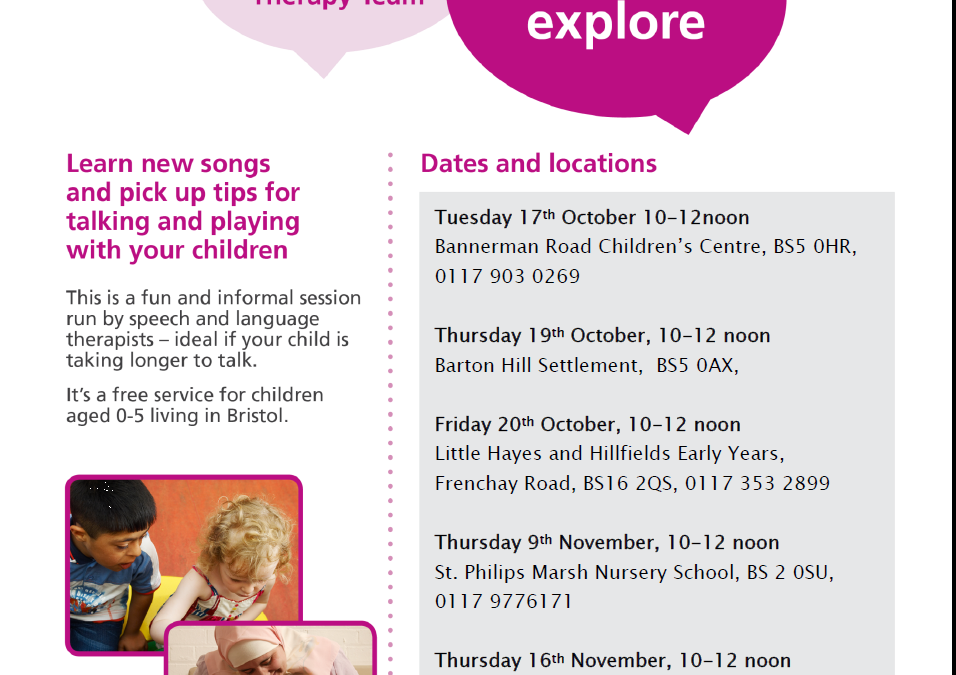Speech and language Talk and Explore