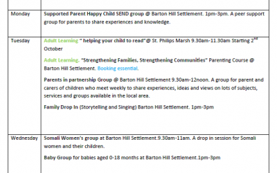 What’s on at Barton Hill Children’s Centre