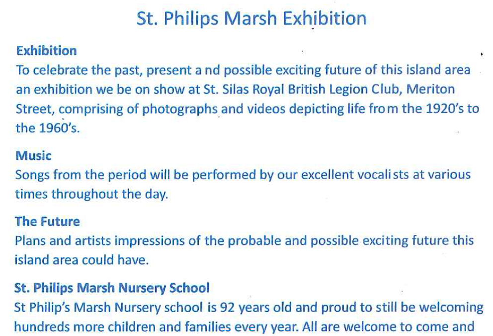 St Philip’s Marsh open day