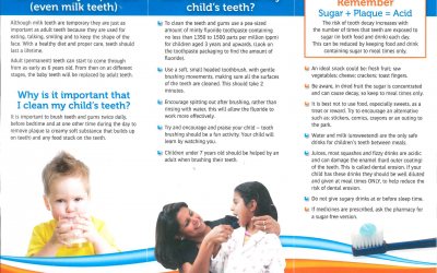 A guide to healthy teeth for your young child