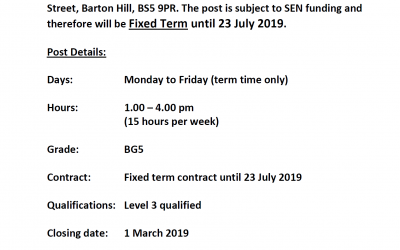 Job advert