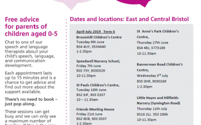 Speech and Language drop-in sessions