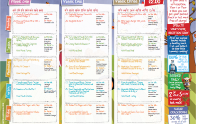 School meal price increase and new menu