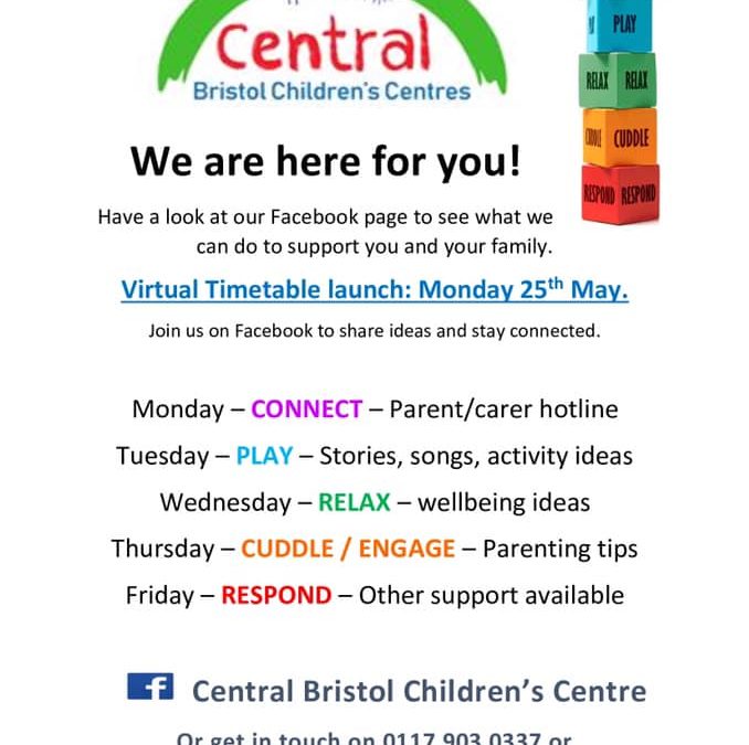 Central Bristol Children’s Centres launch virtual timetable