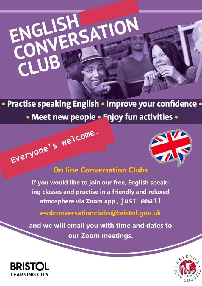 ESOL Conversation Club sessions zia Zoom | St Philips Marsh Nursery School