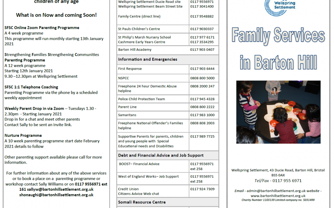 Family Services in Barton Hill – latest