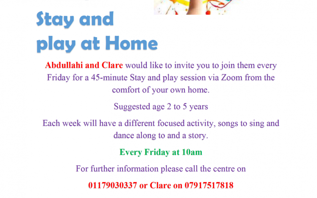 Friday’s Stay & Play at Home