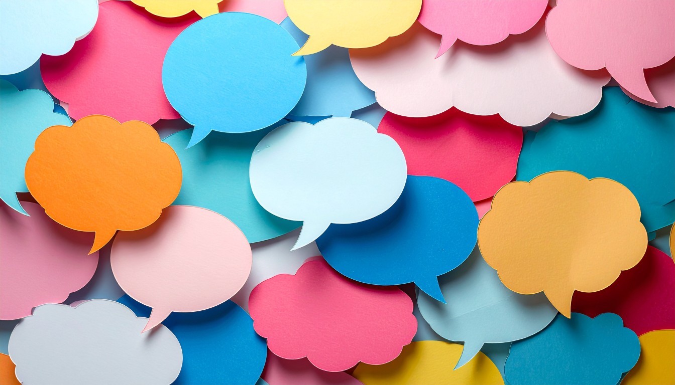 Colourful speech thought bubbles – Chaos Created AFF